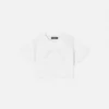 Kids Embroidered Cotton-Jersey Crop Sweatshirt