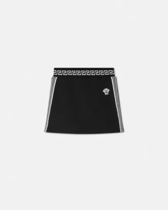 Kids Embroidered Cotton-Jersey Skirt