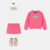 Kids Embroidered Cotton-Jersey Skirt