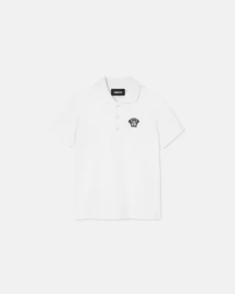 Kids Embroidered Cotton-Piqu&eacute; Polo