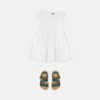 Kids Embroidered Cotton-Poplin Dress