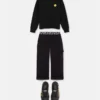 Kids Embroidered Wool Knit Sweater
