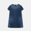 Kids Lasered Denim Dress