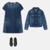 Kids Lasered Denim Blouson