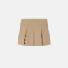 Kids Printed Cotton-Gabardine Pleated Skirt