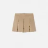 Kids Printed Cotton-Gabardine Pleated Skirt