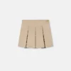 Kids Printed Cotton-Gabardine Pleated Skirt