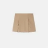 Kids Printed Cotton-Gabardine Pleated Skirt