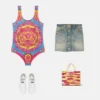 Kids Printed One-Piece Swimsuit