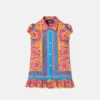 Kids Printed Silk Twill Dress