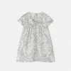 Kids Printed Silk Twill Dress