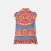 Kids Printed Silk Twill Dress