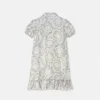 Kids Printed Silk Twill Shirt Dress