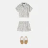 Kids Printed Silk Twill Shorts