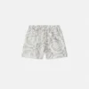 Kids Printed Silk Twill Shorts