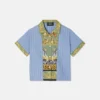 Kids Printed Striped Cotton-Poplin Shirt