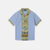 Kids Printed Striped Cotton-Poplin Shirt