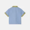 Kids Printed Striped Cotton-Poplin Shirt