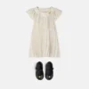 Kids Printed Twill Pleated Dress