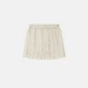Kids Printed Twill Pleated Skirt