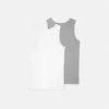 Kids Ribbed Cotton Tank Top 2-Pack