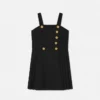 Kids Wool-Blend Pleated Dress