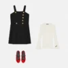 Kids Wool-Blend Pleated Dress