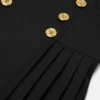 Kids Wool-Blend Pleated Dress