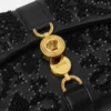 Kleio Embroidered Nappa Shoulder Bag