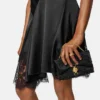 Kleio Embroidered Satin Mini Bag