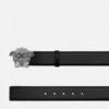 La Medusa Leather Belt  4 cm