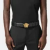 La Medusa Leather Belt  4 cm
