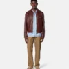 Leather Blouson Jacket