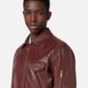 Leather Blouson Jacket