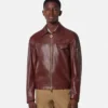 Leather Blouson Jacket