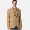 M&eacute;lange Wool Single-Breasted Blazer