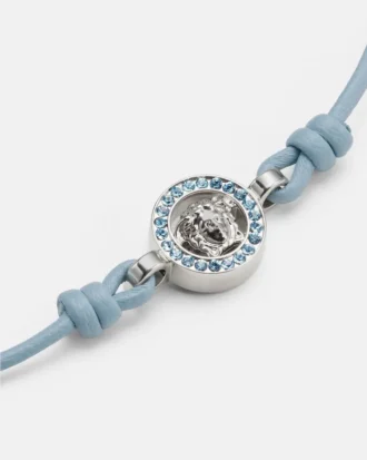 Medusa ’95 Crystal Leather Bracelet