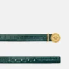 Medusa Biggie Croc-Effect Belt 3 cm