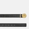 Medusa Biggie Embellished Croc-Effect Belt 3 cm