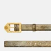 Medusa Biggie Lizard-Effect Belt 3 cm