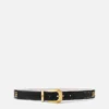 Medusa Heritage Embellished Leather Belt 3 cm
