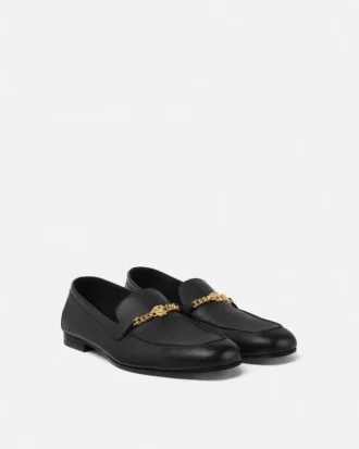 Medusa Leather Slippers
