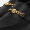 Medusa Leather Slippers