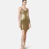 Metal Mesh Slip Mini Dress