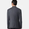 Micro-Checked Wool Blazer