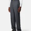 Micro-Checked Wool Jogger Pants