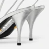 Opera Bow Metallic Sandals 85 mm