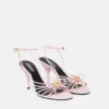 Opera Bow Nappa Sandals 85 mm