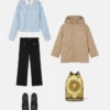 Embroidered Versace Milano Kids Parka