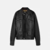 Plong&eacute; Leather Blouson Jacket